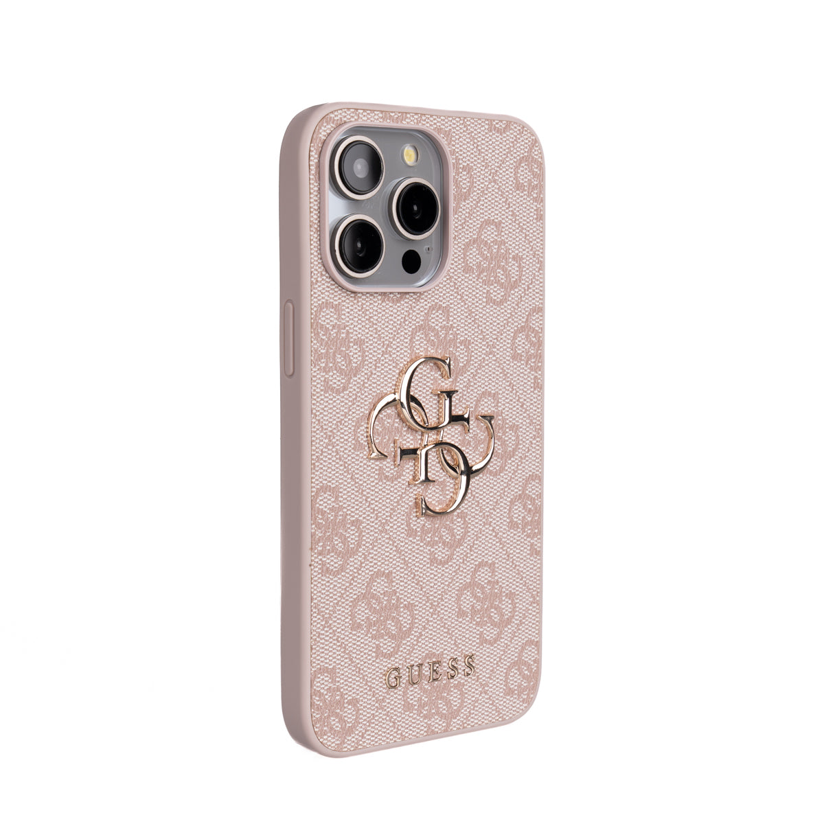 iPhone 15 Pro Max Kılıf Guess Orijinal Lisanslı PU Deri 4G Büyük Metal Logolu Çapraz Vücut Askılı Kılıf