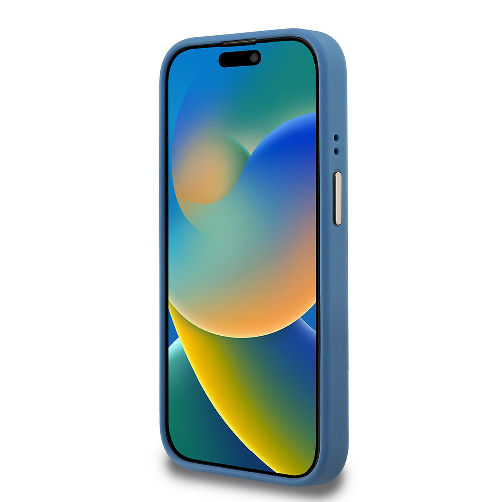iPhone 15 Pro Max Kılıf Guess Orijinal Lisanslı PU Deri 4G Desenli Metal Büyük 4G ve Yazı Logolu Kamera Standlı Kılıf