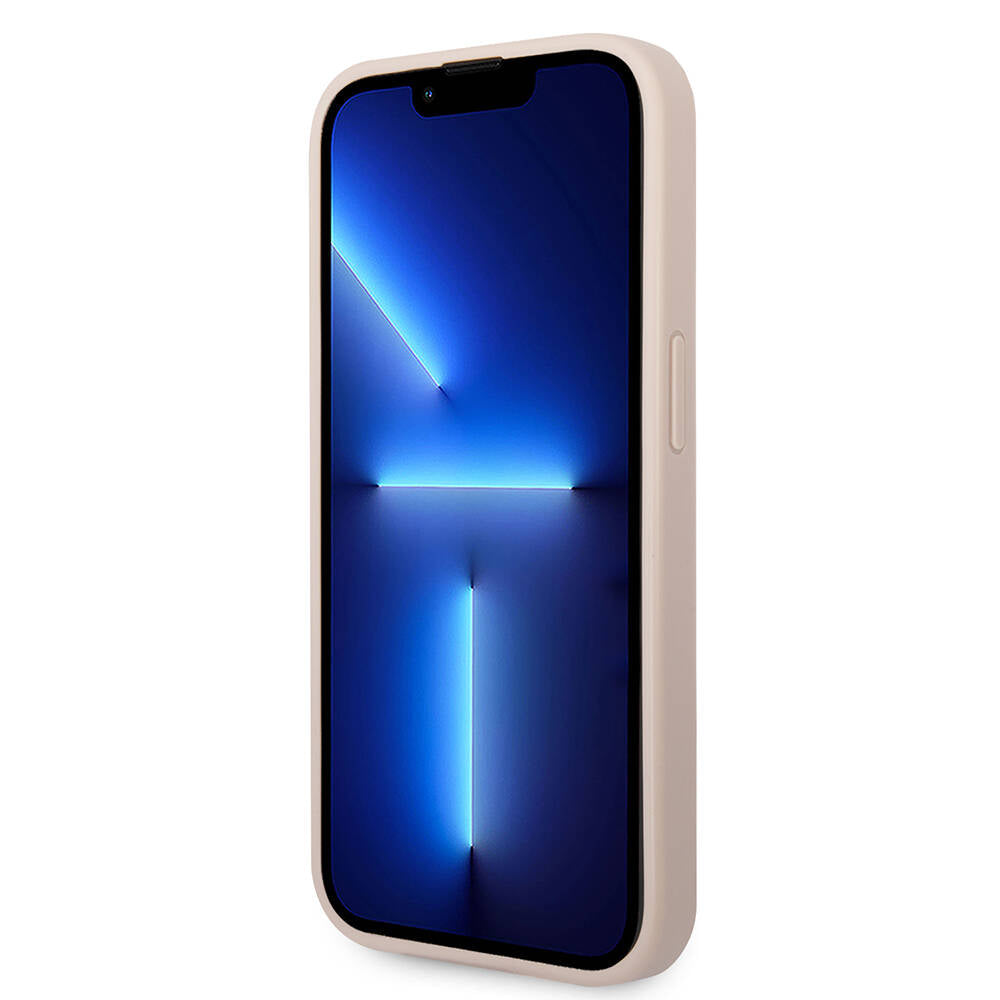 iPhone 15 Pro Max Kılıf Guess Orijinal Lisanslı PU Deri Yazı ve 4G Metal Logolu Desenli Kılıf