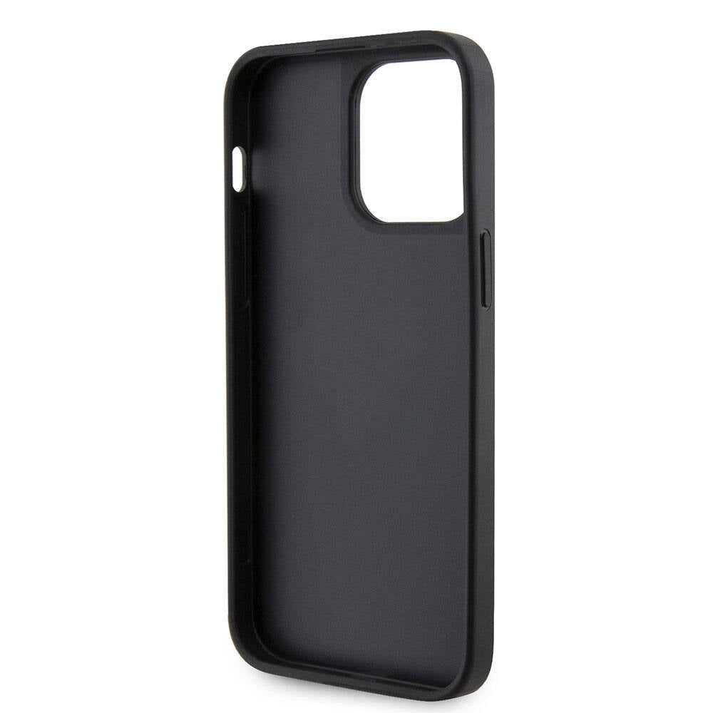 iPhone 15 Pro Max Kılıf Guess Orijinal Lisanslı Taşlı Arka Yüzey Üçgen Logolu Kılıf