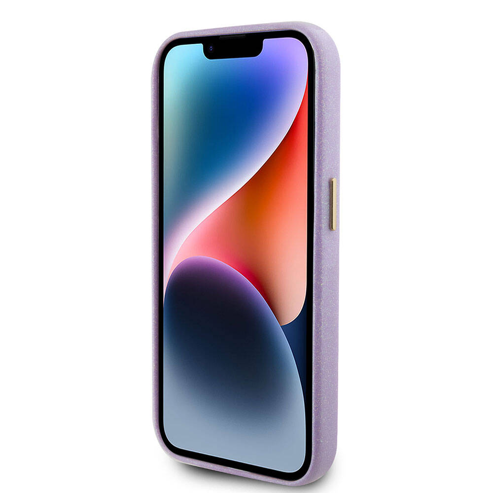 iPhone 15 Pro Max Kılıf Guess Orijinal Lisanslı Yazı Logolu Glitter Glossy Script Kılıf