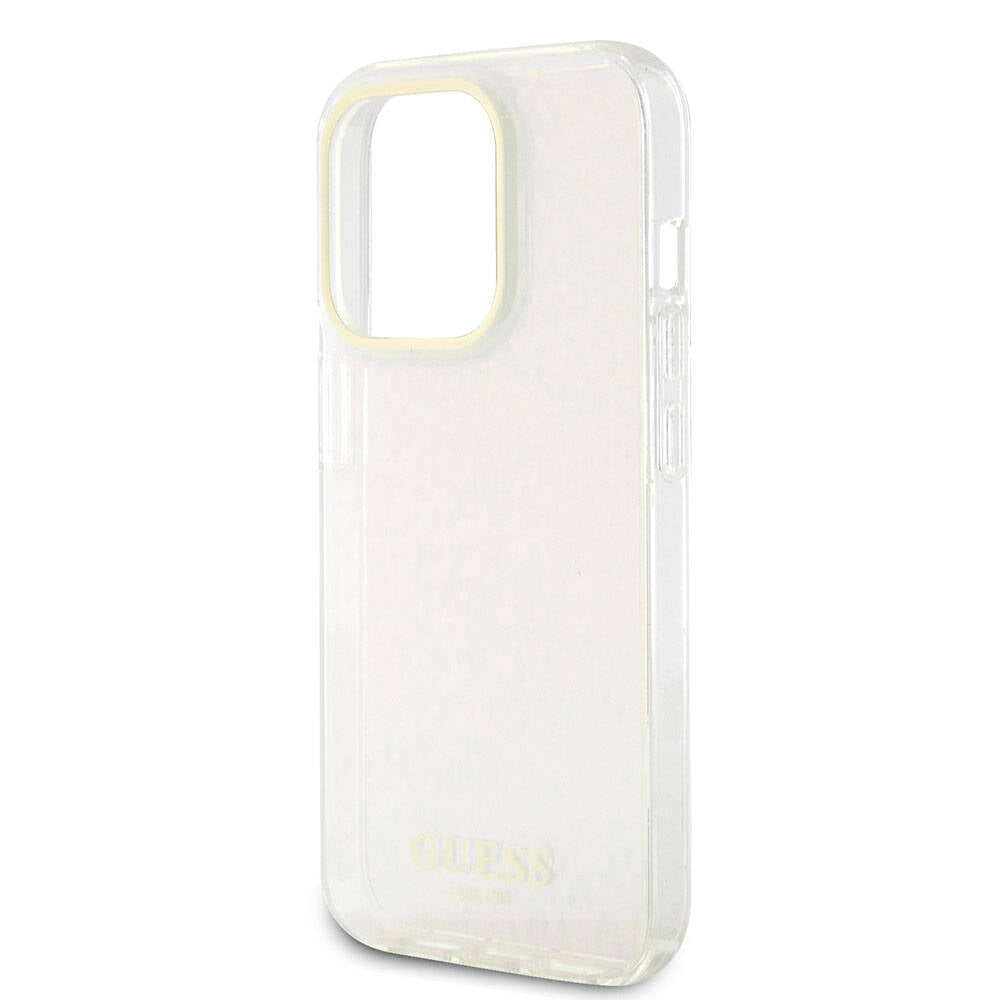 iPhone 15 Pro Max Kılıf Guess Orijinal Lisanslı Yazı Logolu Mirror Disco Kılıf