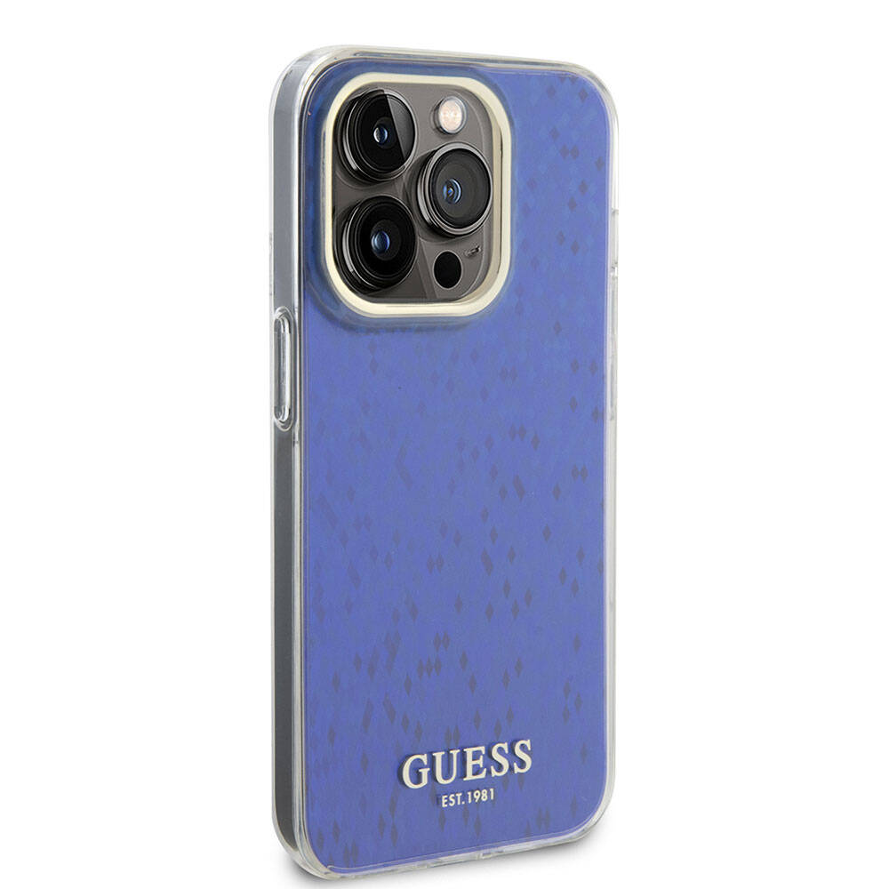iPhone 15 Pro Max Kılıf Guess Orijinal Lisanslı Yazı Logolu Mirror Disco Kılıf