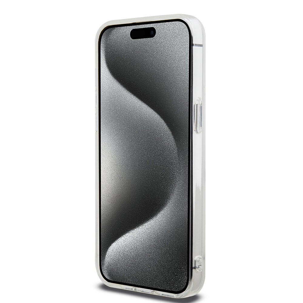 iPhone 15 Pro Max Kılıf Hello Kitty Orijinal Lisanslı Askılı Yazı ve İkonik Logolu Daydreaming Kılıf