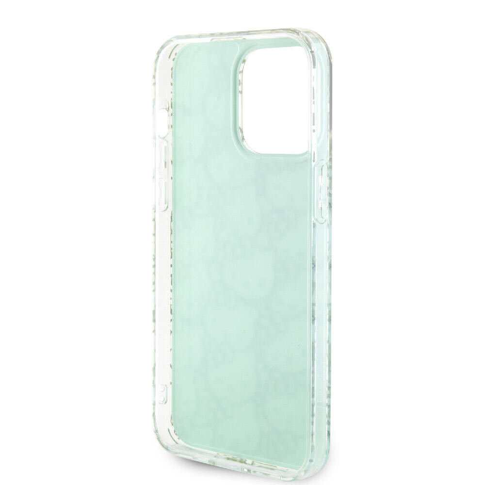 iPhone 15 Pro Max Kılıf Hello Kitty Orijinal Lisanslı Renk Geçişli Elektroplating Kaplama Kitty Head Desenli Kılıf