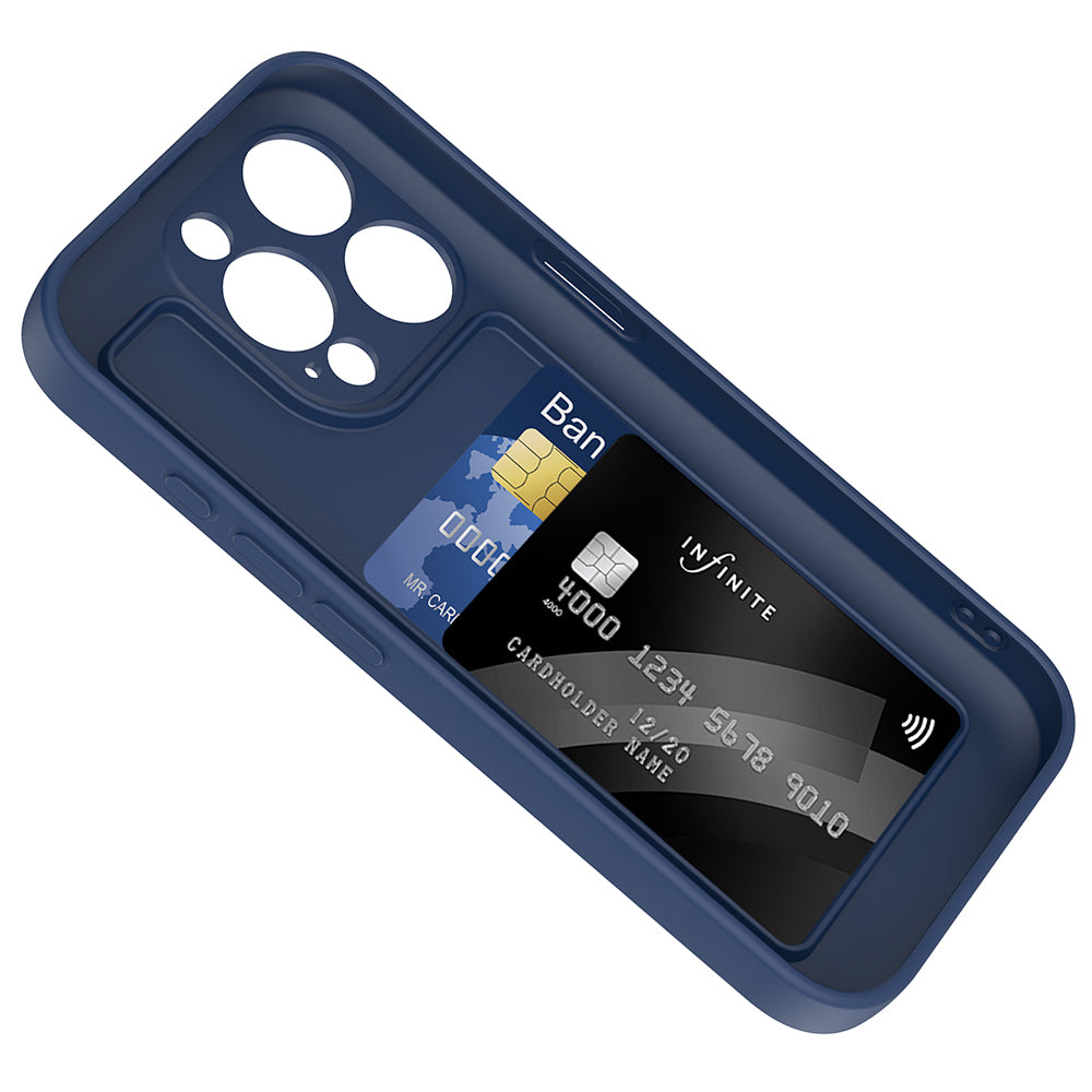 iPhone 15 Pro Max Kılıf Kamera Korumalı Kartlık Hazneli Zore Vitra Kılıf