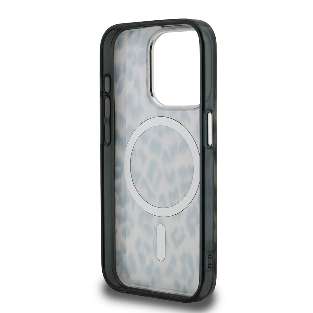 iPhone 15 Pro Max Kılıf Karl Lagerfeld Orijinal Lisanslı IML Leopar Baskılı Kılıf