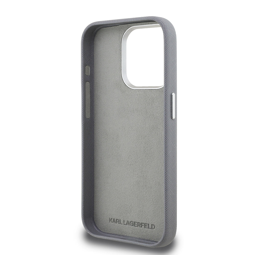 iPhone 15 Pro Max Kılıf Karl Lagerfeld Orijinal Lisanslı K&C Heads Pin Kılıf