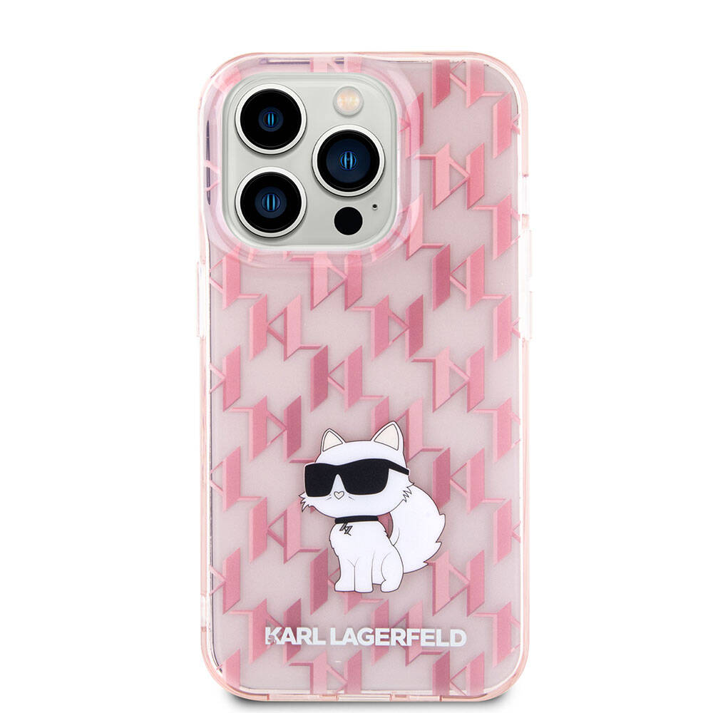iPhone 15 Pro Max Kılıf Karl Lagerfeld IML C Monogram Orijinal Lisanslı Kılıf