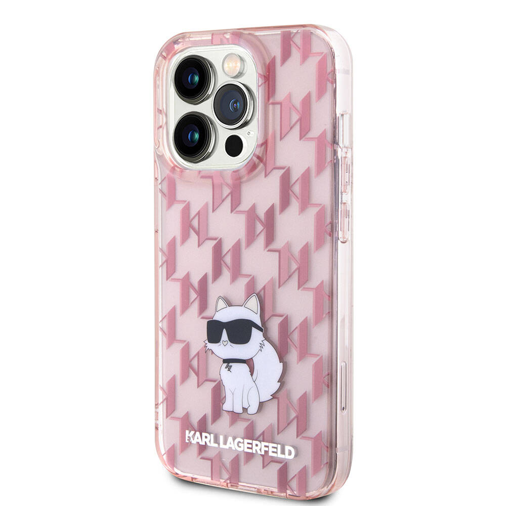 iPhone 15 Pro Max Kılıf Karl Lagerfeld IML C Monogram Orijinal Lisanslı Kılıf