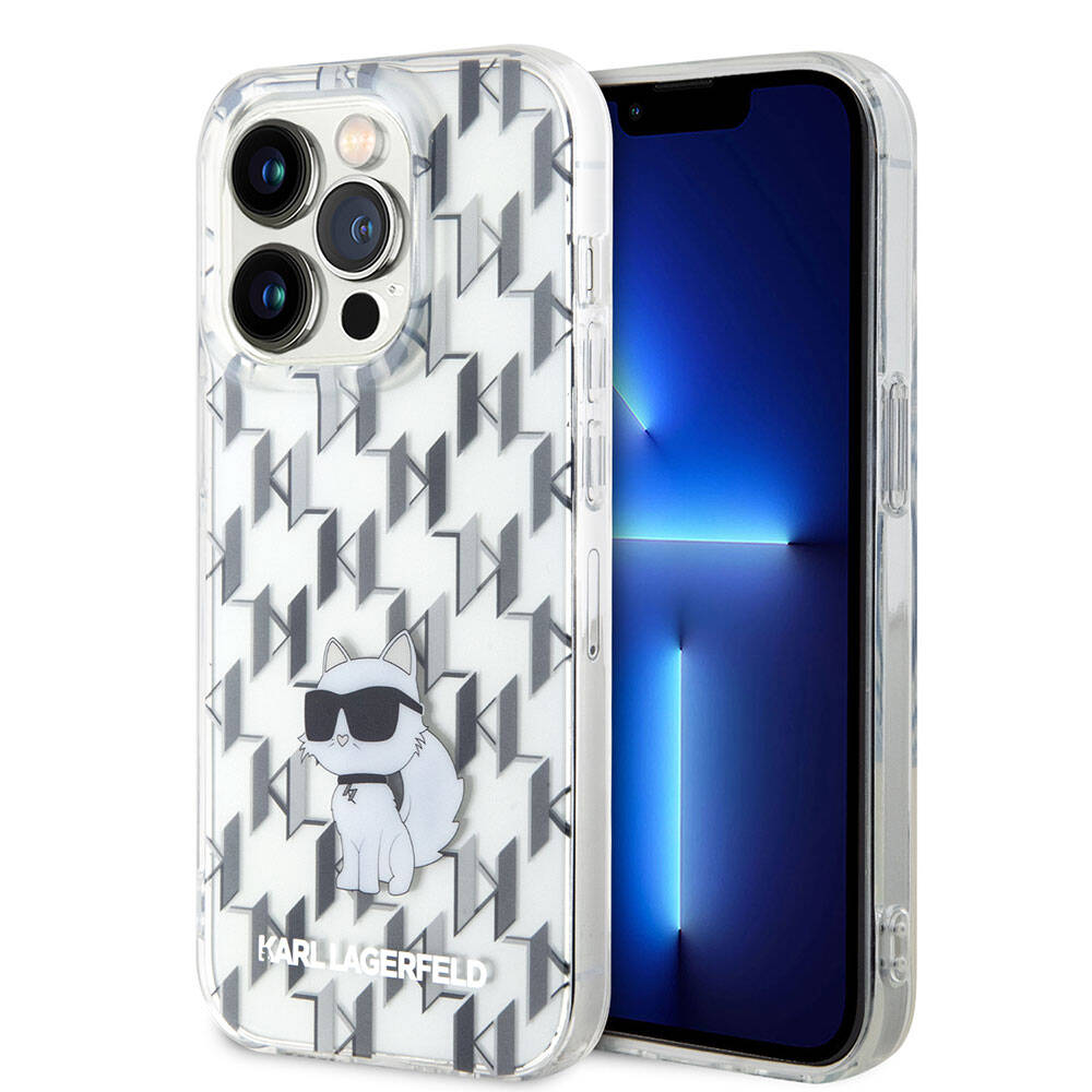 iPhone 15 Pro Max Kılıf Karl Lagerfeld IML C Monogram Orijinal Lisanslı Kılıf