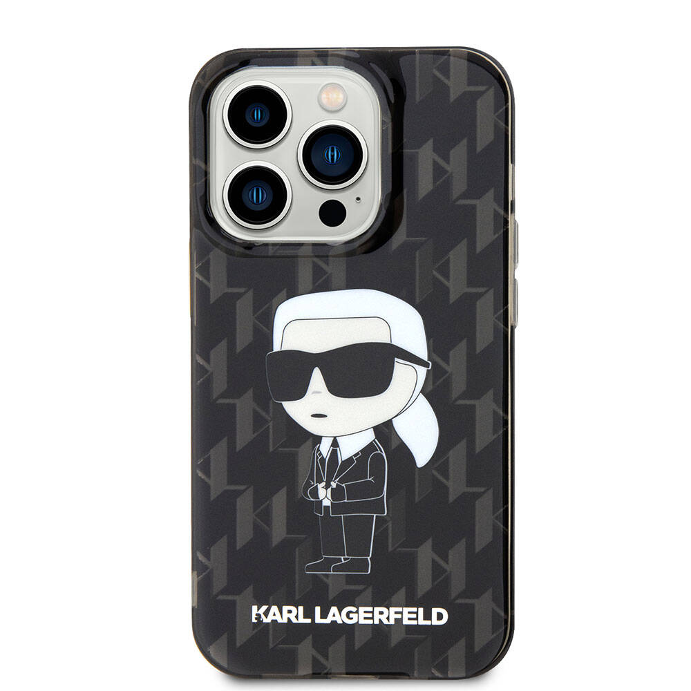 iPhone 15 Pro Max Kılıf Karl Lagerfeld IML İkonik Monogram Orijinal Lisanslı Kılıf