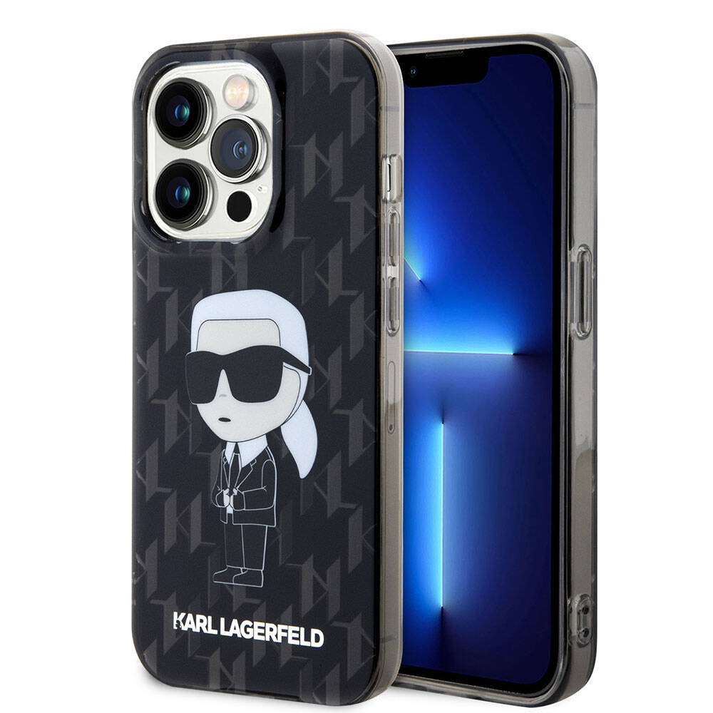 iPhone 15 Pro Max Kılıf Karl Lagerfeld IML İkonik Monogram Orijinal Lisanslı Kılıf
