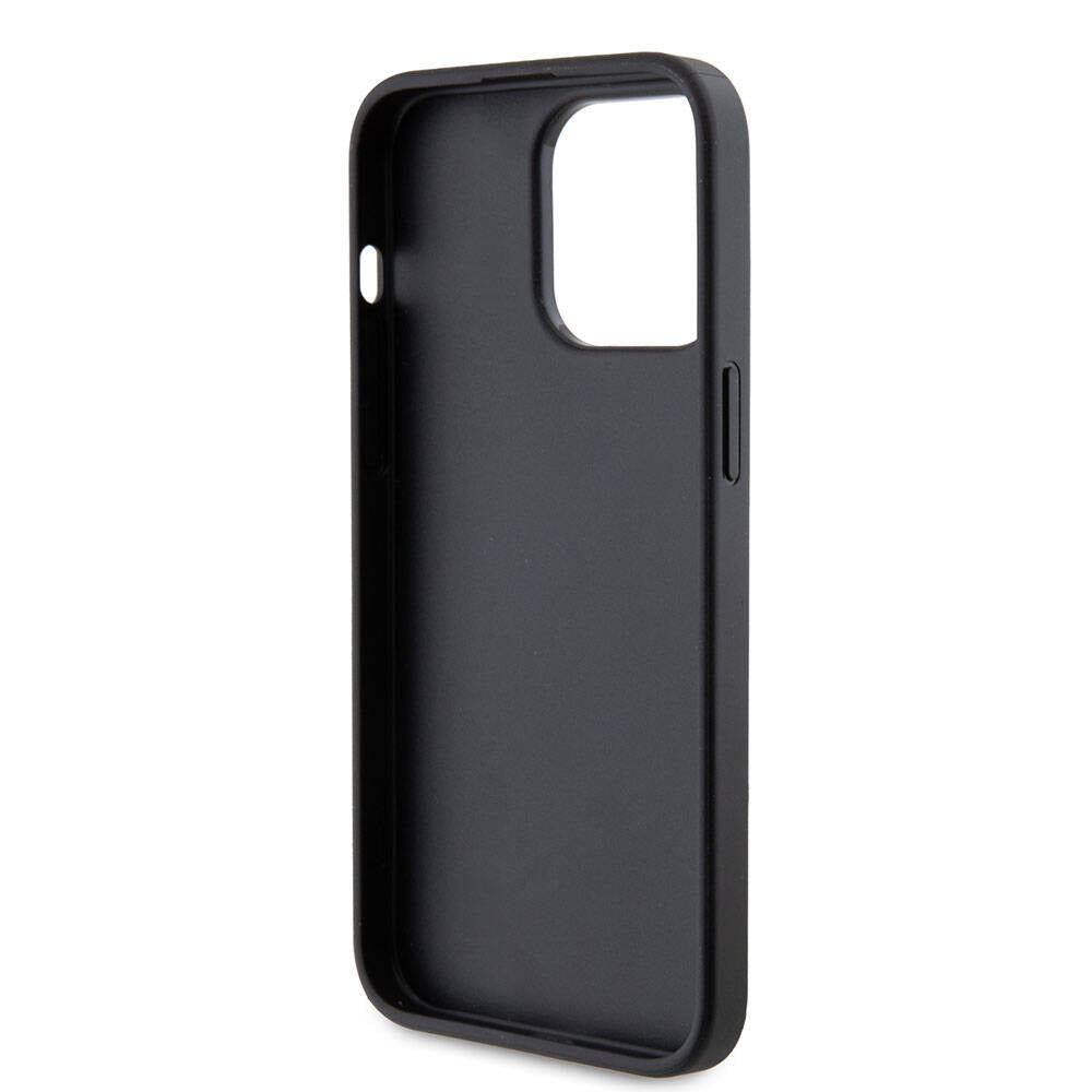iPhone 15 Pro Max Kılıf Karl Lagerfeld Kartlıklı Metal Logo orijinal Lisanslı Kılıf