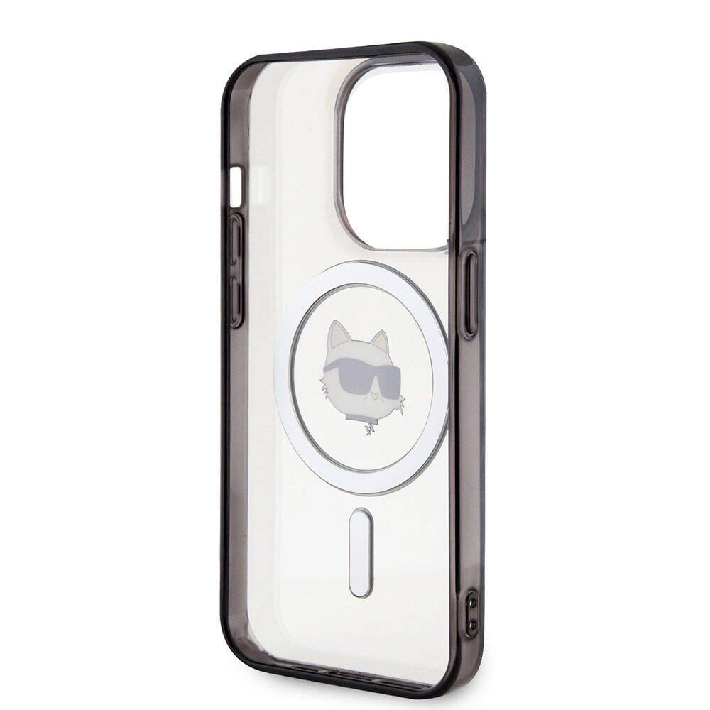 iPhone 15 Pro Max Kılıf Karl Lagerfeld M-safe Şarj Özellikli IML Choupette Orijinal Lisanslı Kılıf