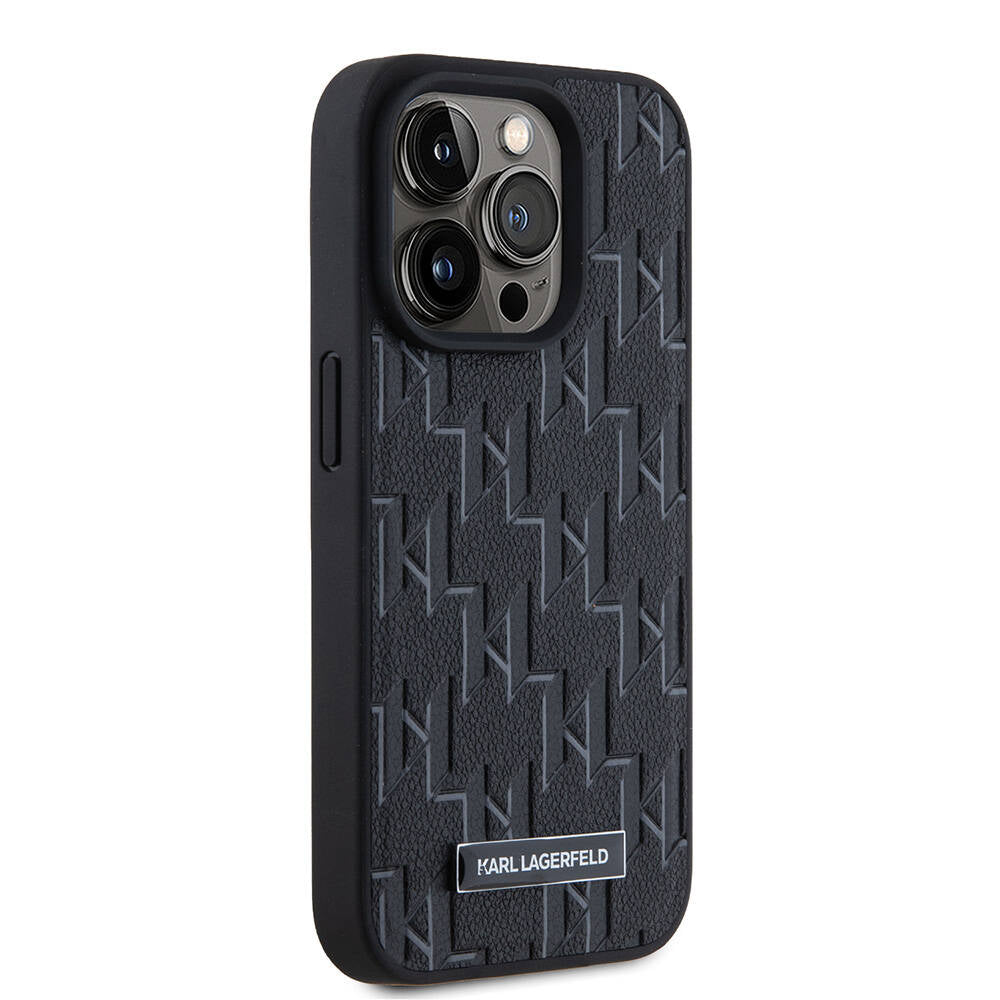 iPhone 15 Pro Max Kılıf Karl Lagerfeld orijinal Lisanslı M-safe Şarj Özellikli KL Yazılı Hot Stamp Kılıf