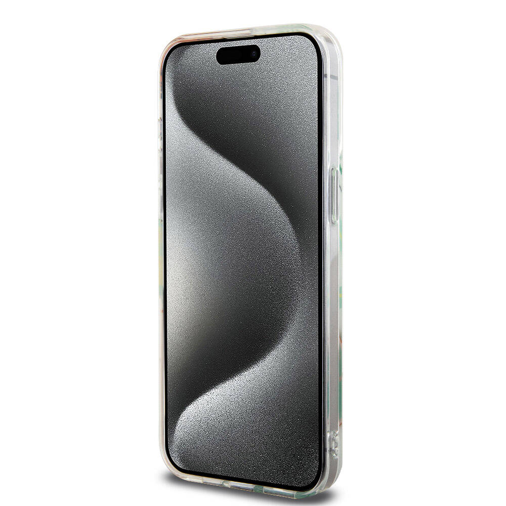 iPhone 15 Pro Max Kılıf Lacoste Orijinal Lisanslı M-safe Şarj Özellikli Çift Katmanlı Yamalar Desenli Kılıf