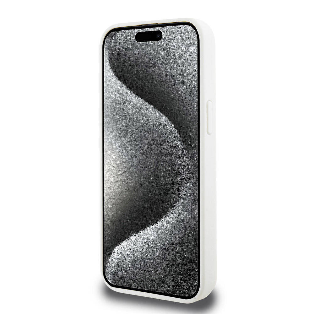 iPhone 15 Pro Max Kılıf Lacoste Orijinal Lisanslı M-safe Şarj Özellikli PU Deri Görünümlü Kartlıklı Karışık Monogram Desenli Kılıf