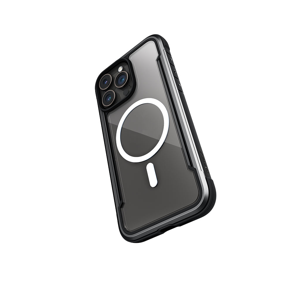 iPhone 15 Pro Max Kılıf M-safe Şarj Özellikli Airbagli Raptic Shield Serisi Şeffaf Arka Yüzey Kılıf