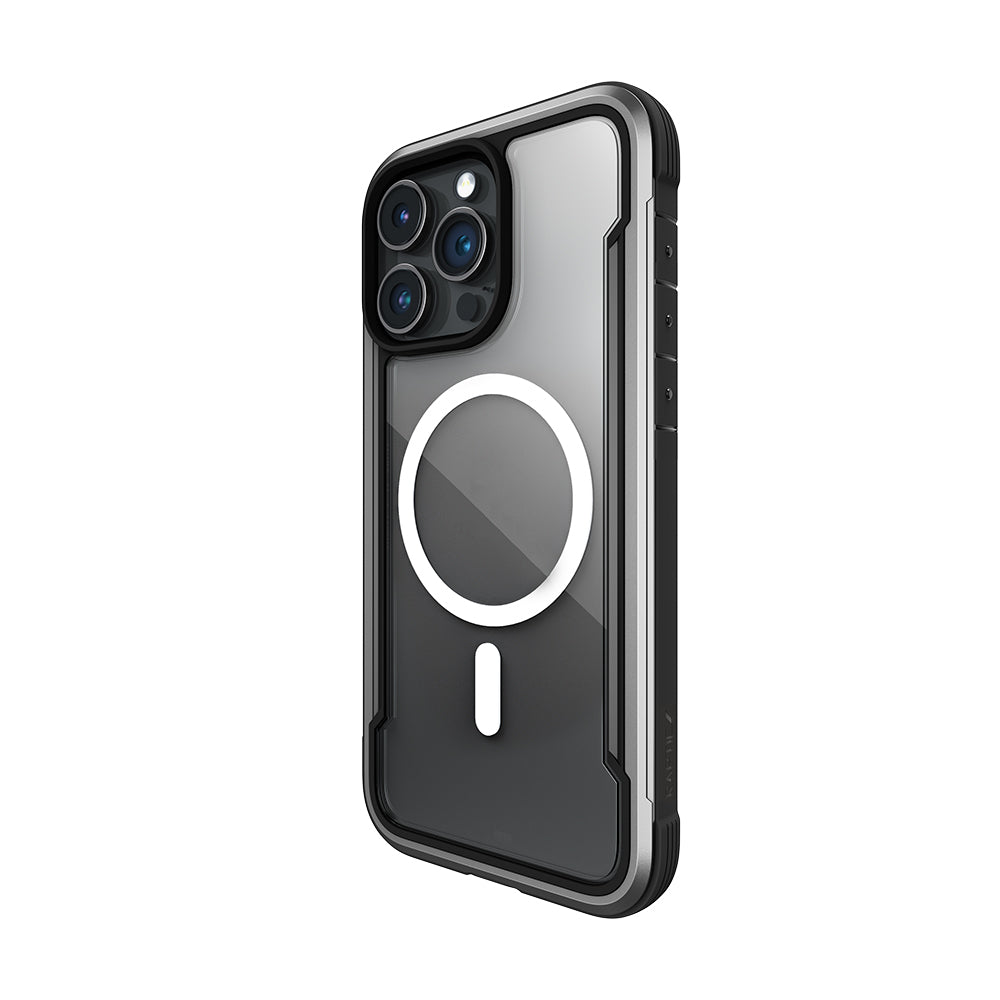 iPhone 15 Pro Max Kılıf M-safe Şarj Özellikli Airbagli Raptic Shield Serisi Şeffaf Arka Yüzey Kılıf
