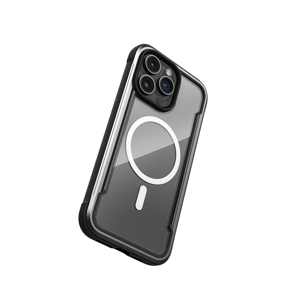 iPhone 15 Pro Max Kılıf M-safe Şarj Özellikli Airbagli Raptic Shield Serisi Şeffaf Arka Yüzey Kılıf