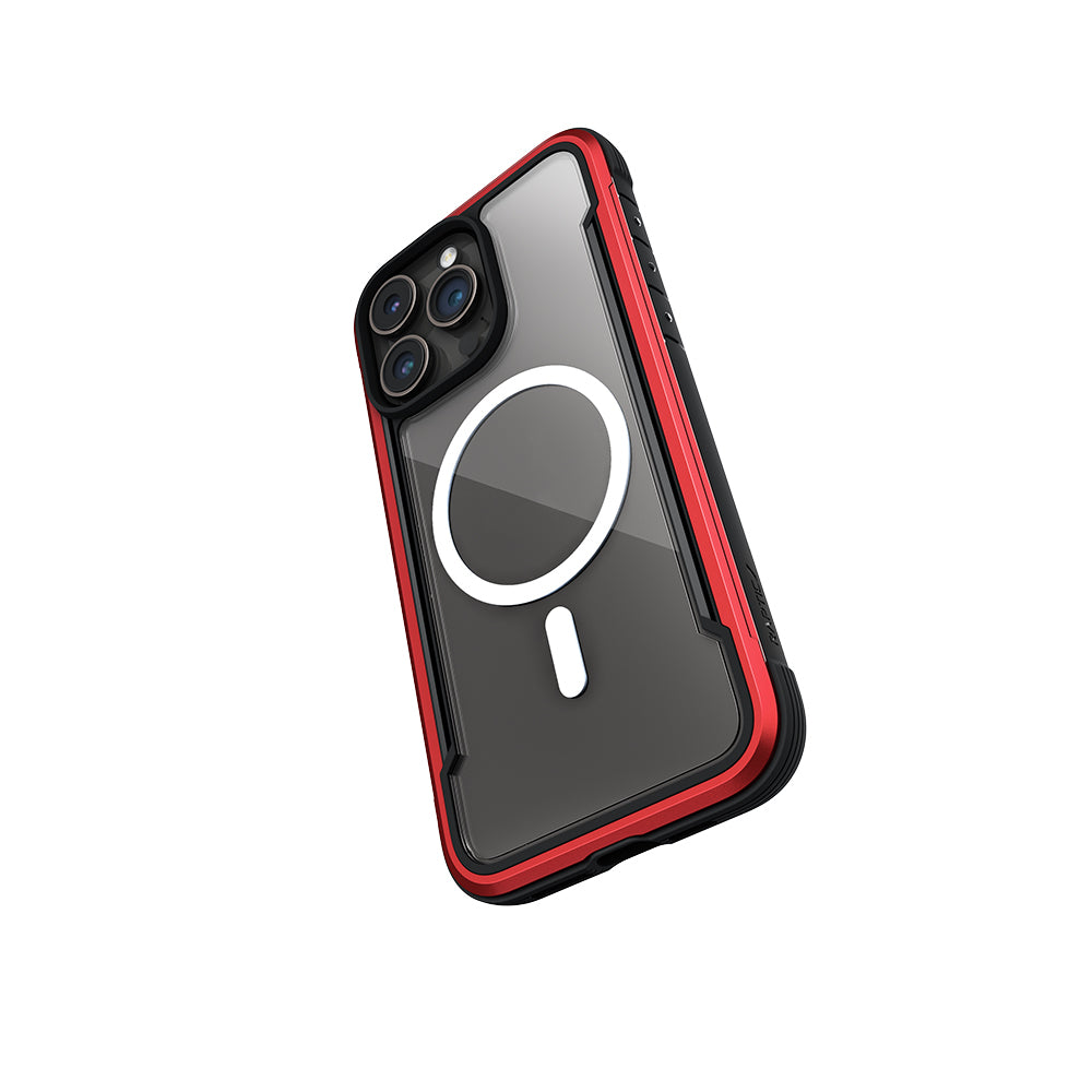 iPhone 15 Pro Max Kılıf M-safe Şarj Özellikli Airbagli Raptic Shield Serisi Şeffaf Arka Yüzey Kılıf