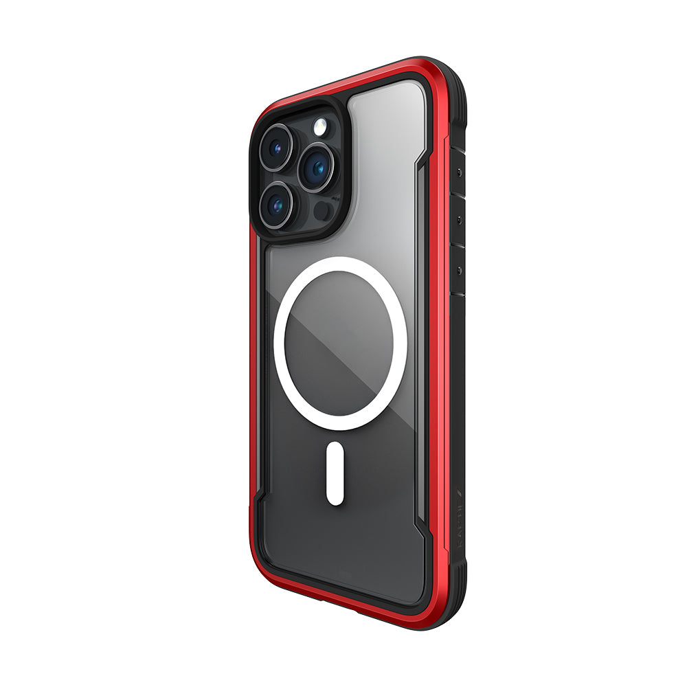 iPhone 15 Pro Max Kılıf M-safe Şarj Özellikli Airbagli Raptic Shield Serisi Şeffaf Arka Yüzey Kılıf