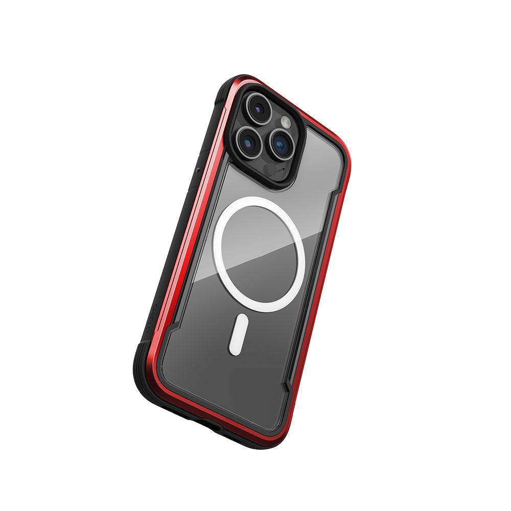 iPhone 15 Pro Max Kılıf M-safe Şarj Özellikli Airbagli Raptic Shield Serisi Şeffaf Arka Yüzey Kılıf