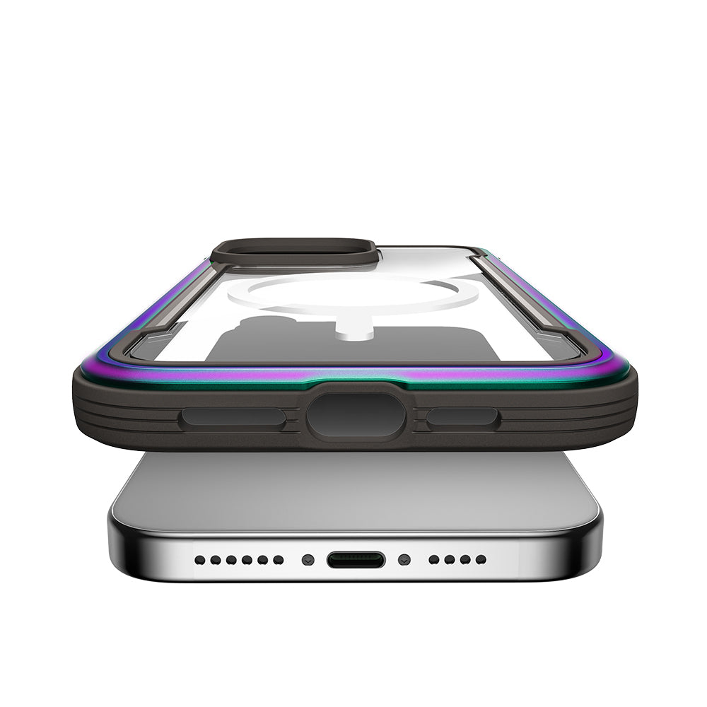 iPhone 15 Pro Max Kılıf M-safe Şarj Özellikli Airbagli Raptic Shield Serisi Şeffaf Arka Yüzey Kılıf