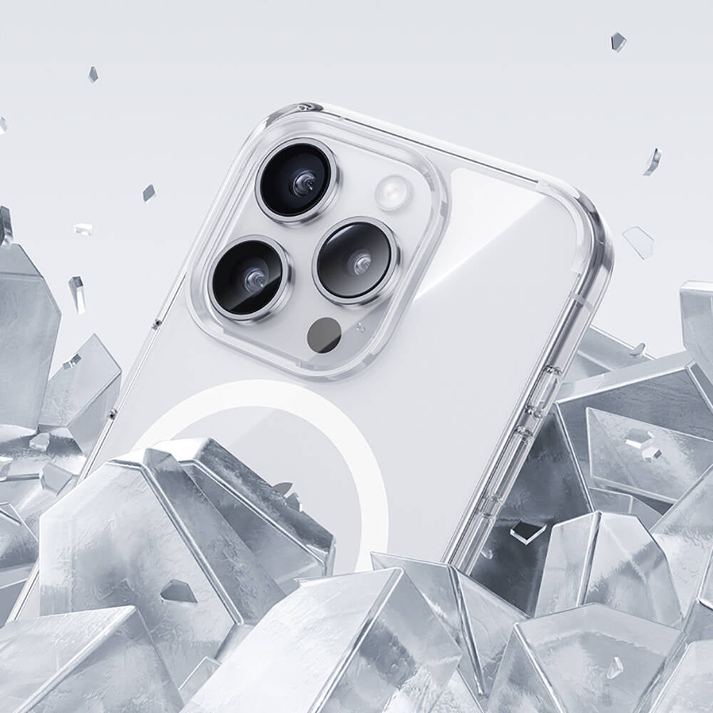 iPhone 15 Pro Max Kılıf M-safe Şarj Özellikli Airbagli Şeffaf Benks LucentPro Serisi Kılıf