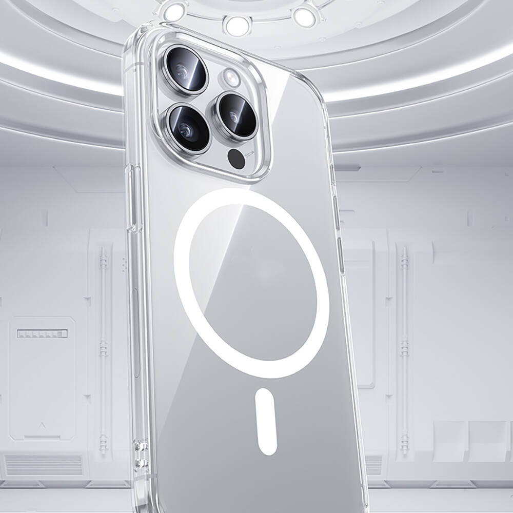 iPhone 15 Pro Max Kılıf M-safe Şarj Özellikli Airbagli Şeffaf Benks LucentPro Serisi Kılıf