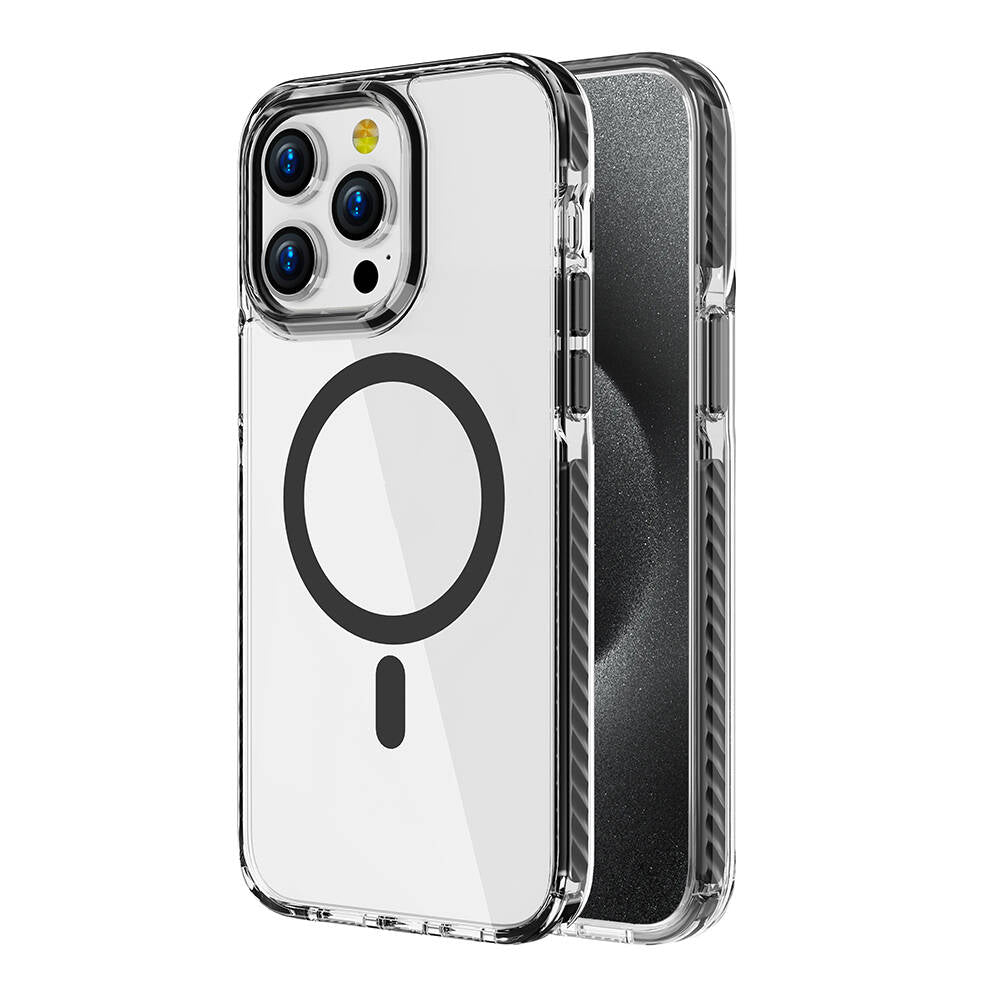 iPhone 15 Pro Max Kılıf M-safe Şarj Özellikli Airbagli Takılabilir Askı Aparatlı Zore Nana Kılıf