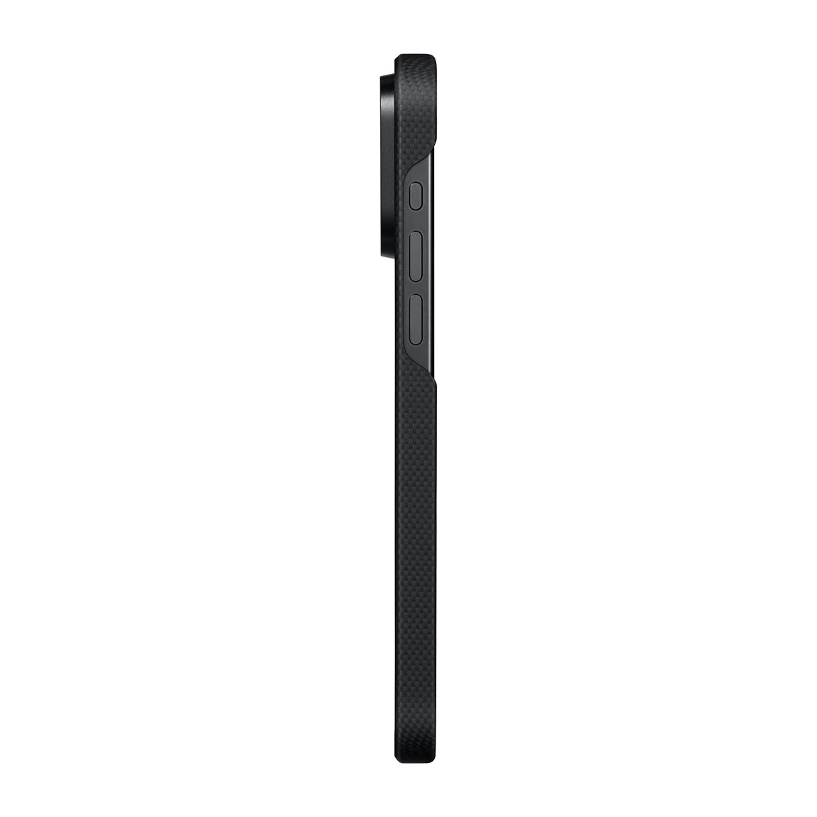 iPhone 15 Pro Max Kılıf M-safe Şarj Özellikli Aramid Karbon Fiber Pitaka Tactile Woven Break The Line Kılıf