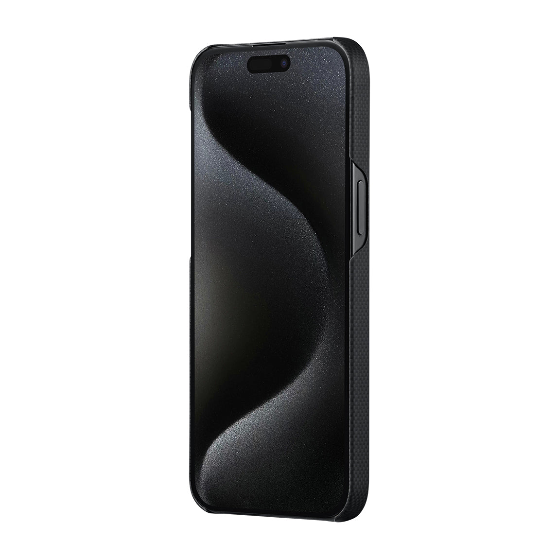 iPhone 15 Pro Max Kılıf M-safe Şarj Özellikli Aramid Karbon Fiber Pitaka Tactile Woven Break The Line Kılıf