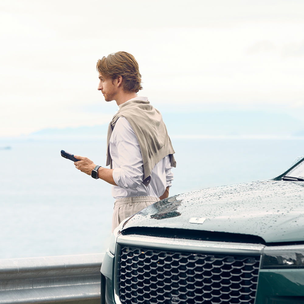 iPhone 15 Pro Max Kılıf M-safe Şarj Özellikli Aramid Fiber Pitaka Tactile Woven Starpeak Serisi Over The Horizon Kılıf