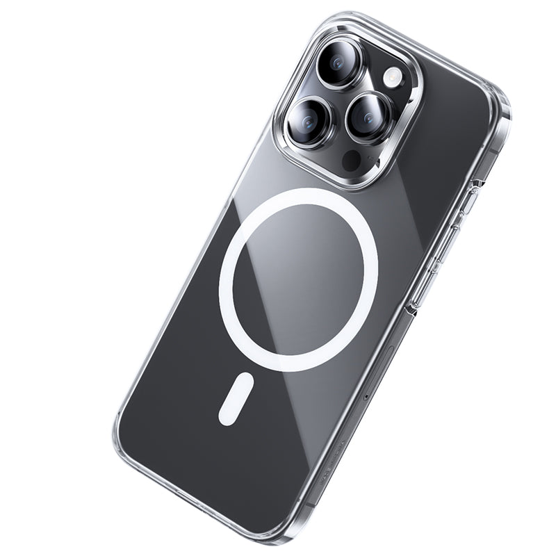 iPhone 15 Pro Max Kılıf M-safe Şarj Özellikli Benks Crystal Serisi Şeffaf Kılıf