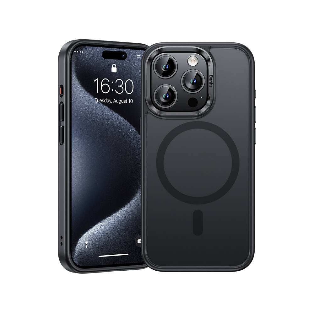 iPhone 15 Pro Max Kılıf M-safe Şarj Özellikli Benks Mist Protective Kılıf