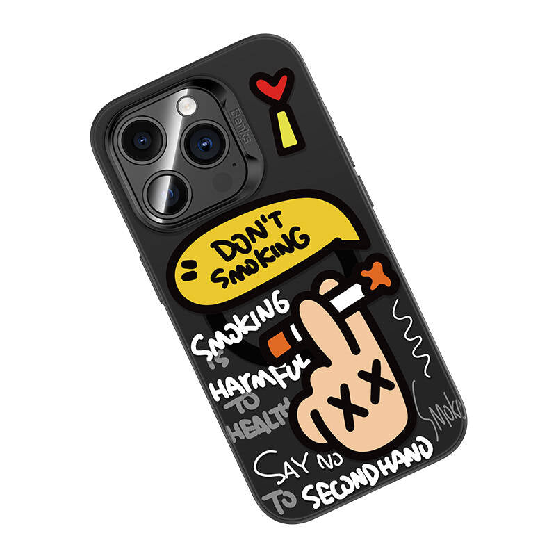 iPhone 15 Pro Max Kılıf M-safe Şarj Özellikli Benks No Smoking Kılıf