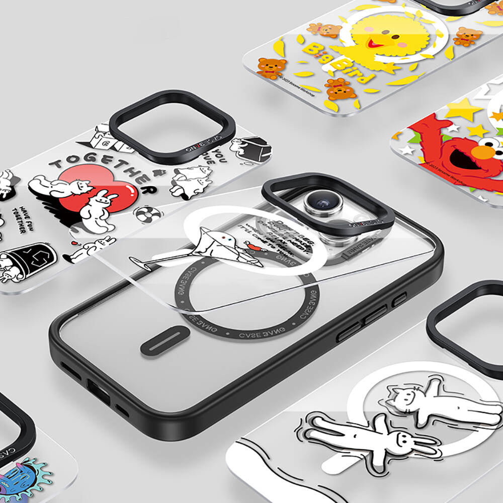 iPhone 15 Pro Max Kılıf M-safe Şarj Özellikli Casebang Body Frame Kılıf