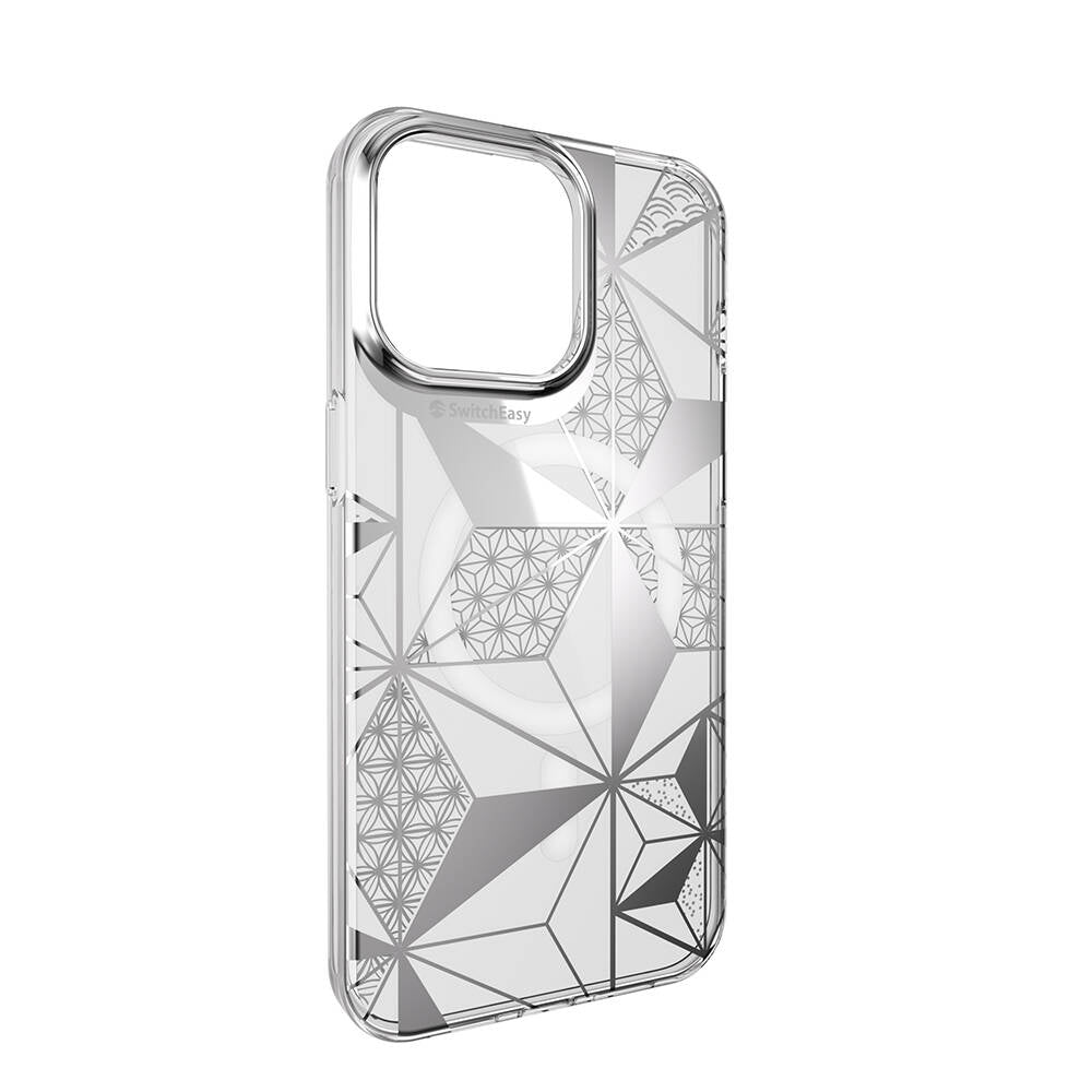 iPhone 15 Pro Max Kılıf M-safe Şarj Özellikli Çift IMD Baskılı Lisanslı Switcheasy Artist-M Asanoha Kılıf