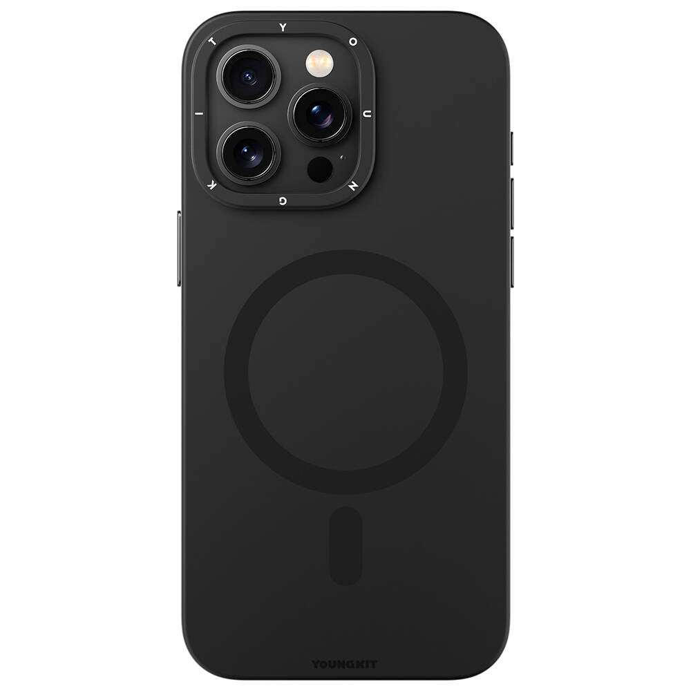 iPhone 15 Pro Max Kılıf M-safe Şarj Özellikli Çizilmeye ve Aşınmaya Dayanıklı Youngkit Velvet Serisi Kılıf