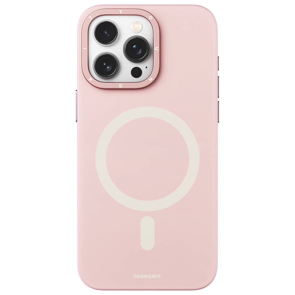 iPhone 15 Pro Max Kılıf M-safe Şarj Özellikli Çizilmeye ve Aşınmaya Dayanıklı Youngkit Velvet Serisi Kılıf