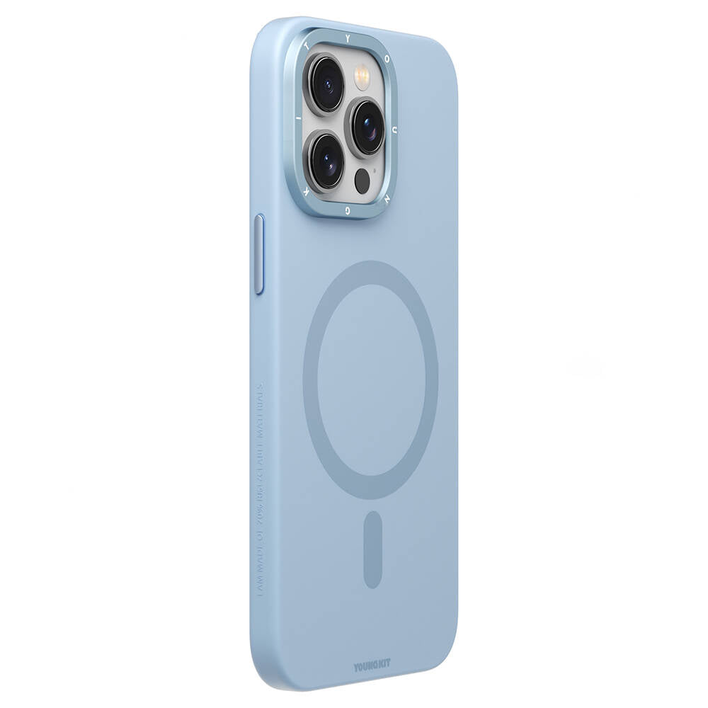 iPhone 15 Pro Max Kılıf M-safe Şarj Özellikli Çizilmeye ve Aşınmaya Dayanıklı Youngkit Velvet Serisi Kılıf