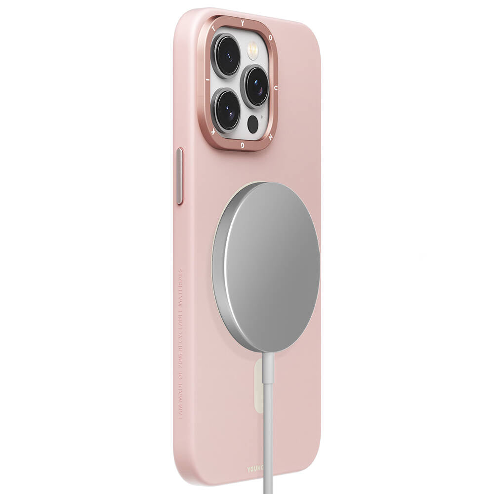 iPhone 15 Pro Max Kılıf M-safe Şarj Özellikli Çizilmeye ve Aşınmaya Dayanıklı Youngkit Velvet Serisi Kılıf