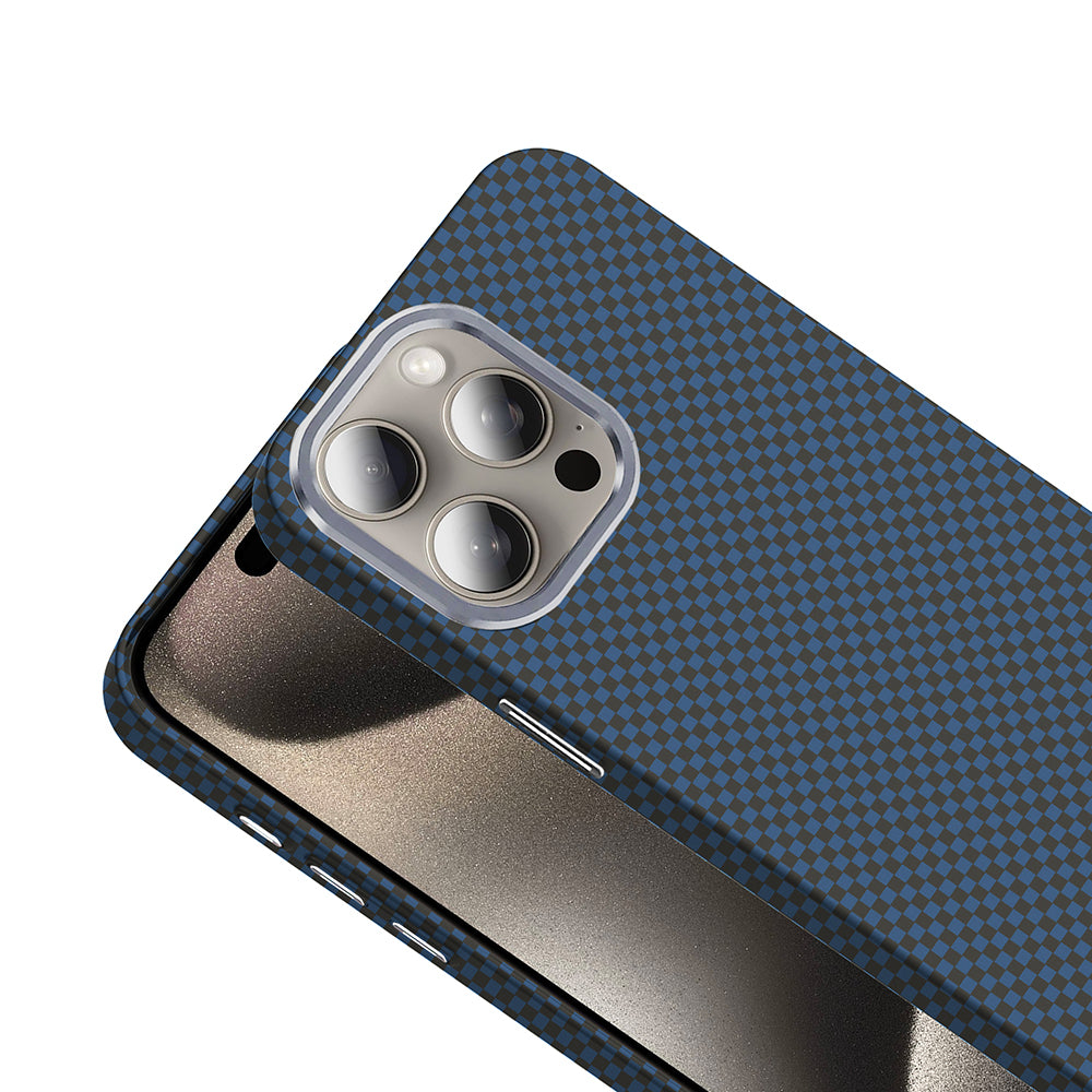 iPhone 15 Pro Max Kılıf M-safe Şarj Özellikli Karbon Fiber Görünümlü Zore Gros Kılıf