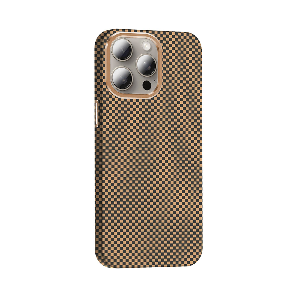 iPhone 15 Pro Max Kılıf M-safe Şarj Özellikli Karbon Fiber Görünümlü Zore Gros Kılıf