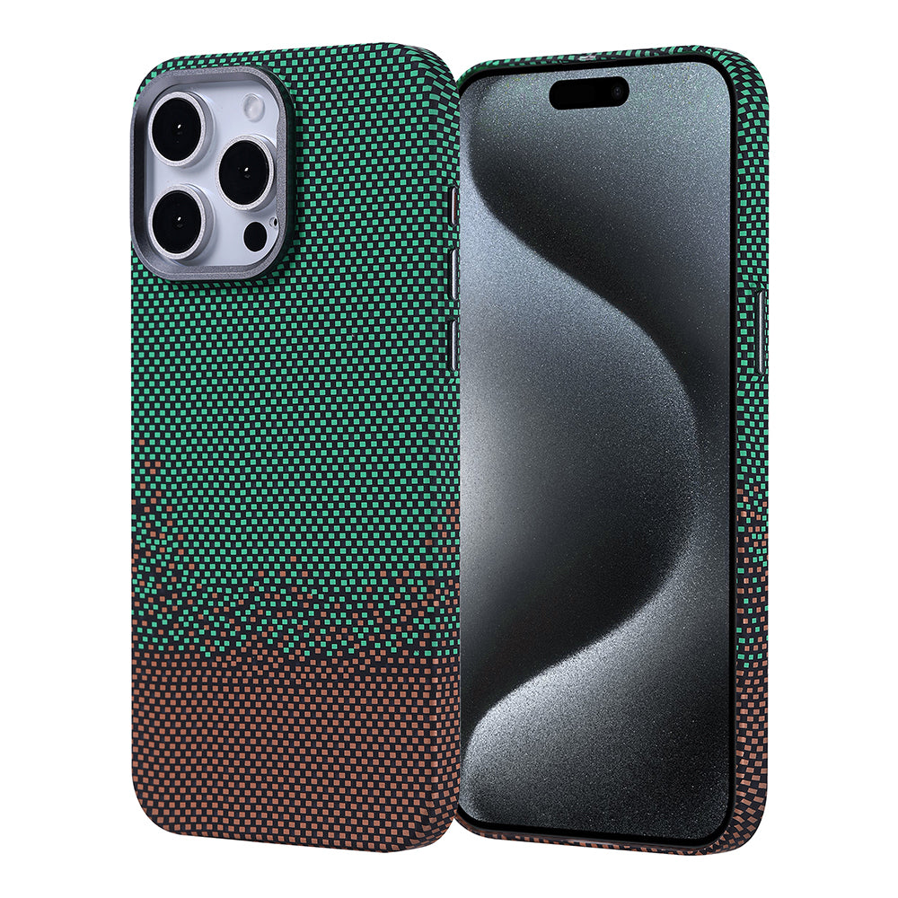 iPhone 15 Pro Max Kılıf M-safe Şarj Özellikli Karbon Fiber Görünümlü Zore Nekst Kılıf