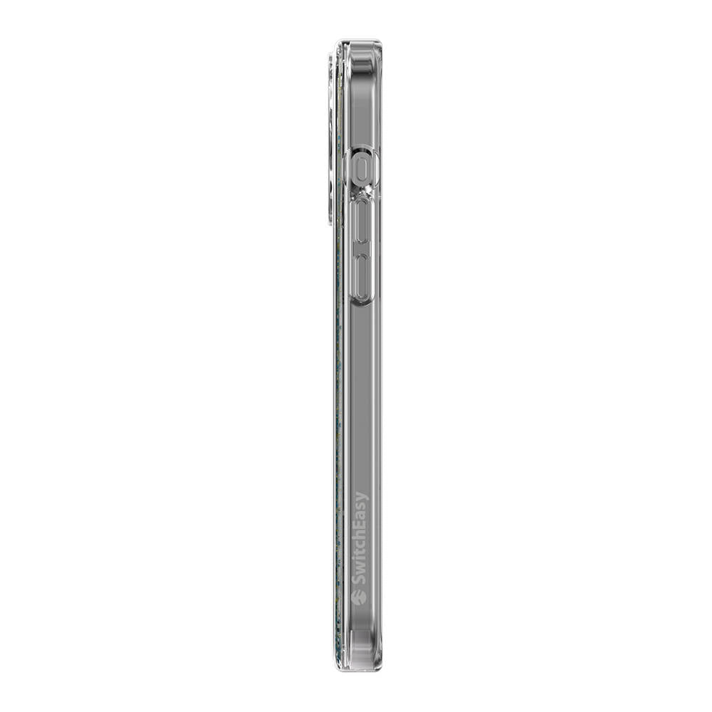 iPhone 15 Pro Max Kılıf M-safe Şarj Özellikli Parlayan Simli Şeffaf Lisanslı Switcheasy Starfield-M Kılıf
