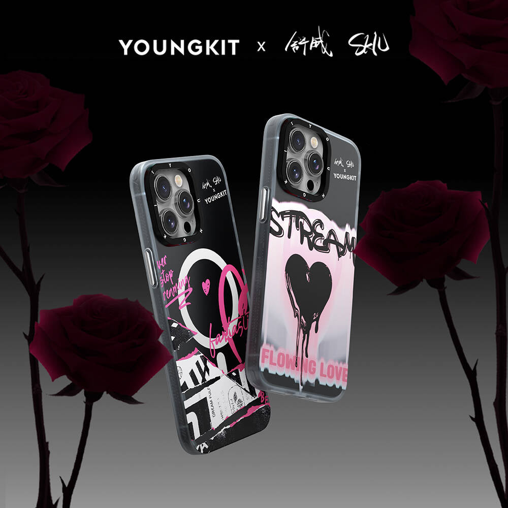 iPhone 15 Pro Max Kılıf M-safe Şarj Özellikli Shu Tasarımlı Youngkit Dreamland Serisi Kılıf