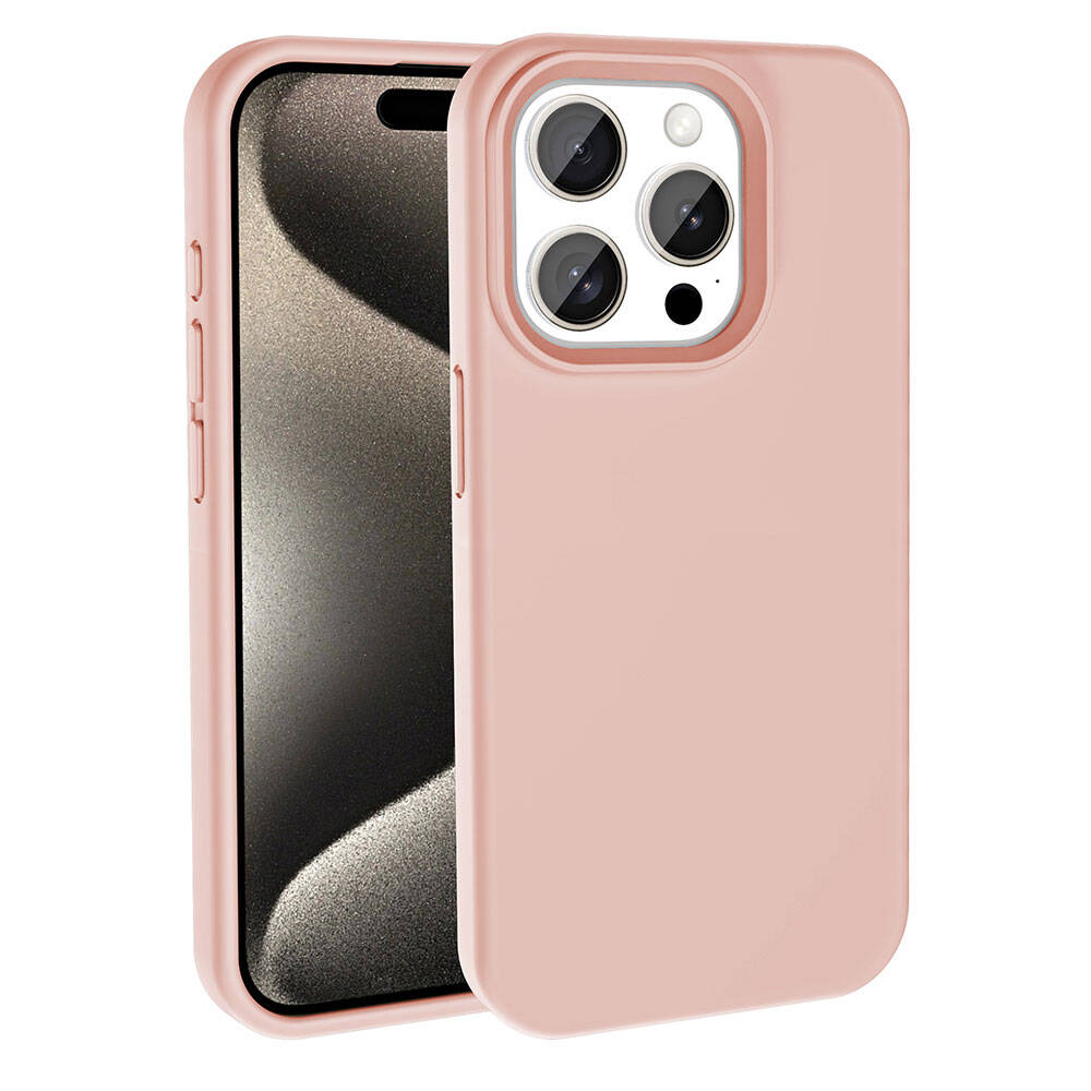 iPhone 15 Pro Max Kılıf M-safe Şarj Özellikli Sıvı Teknolojili Silinebilir Sert Zore Kivi Kılıf